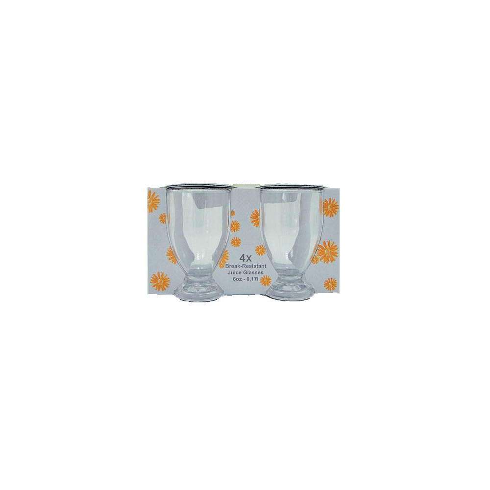 Verres à pied transparent - Lot de 4