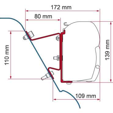 Kit adaptateur Mercedes Sprinter H3/ VW Crafter H3