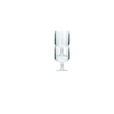 Verres à vin transparents - Lot de 2