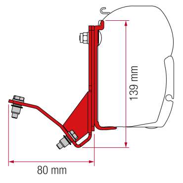 Adaptateur Fiat Ducato H2, Hymercar, Pössl avec toit surélevé