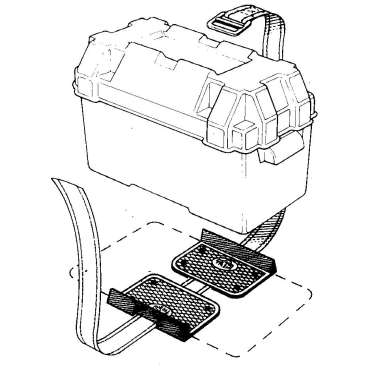Support bac à batterie universel