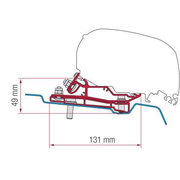 Adaptateur Ford Transit H3 400