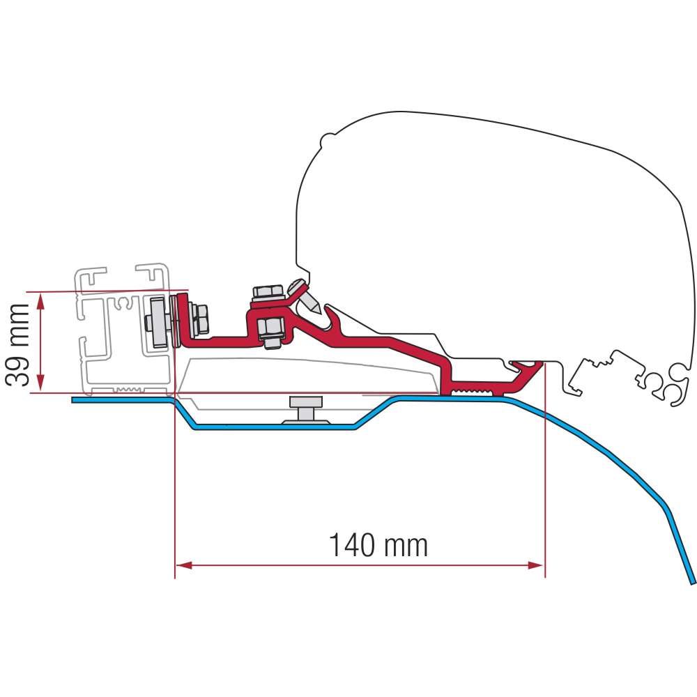 Kit adaptateur F80s Smart Clamp Ducato