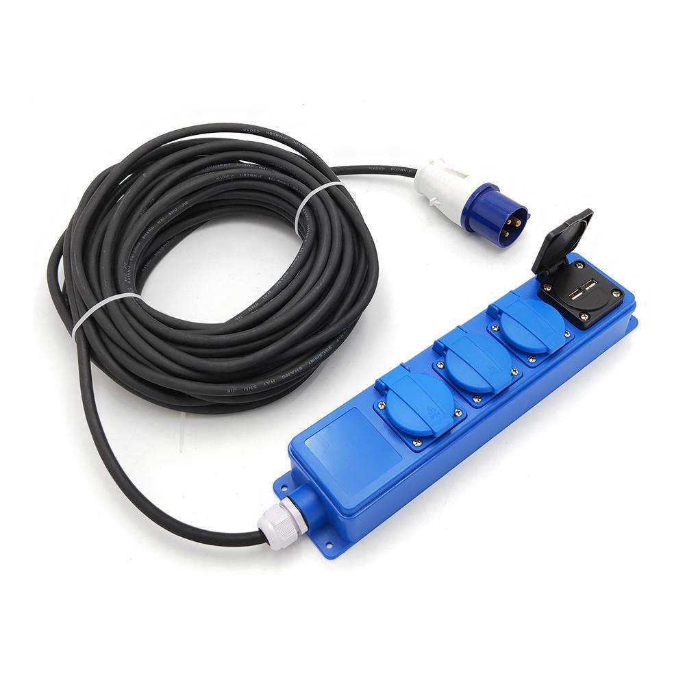 Prolongateur Néoprène Schuko USB