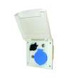Socle encastrable 230 V/12 V/Antenne/Satellite