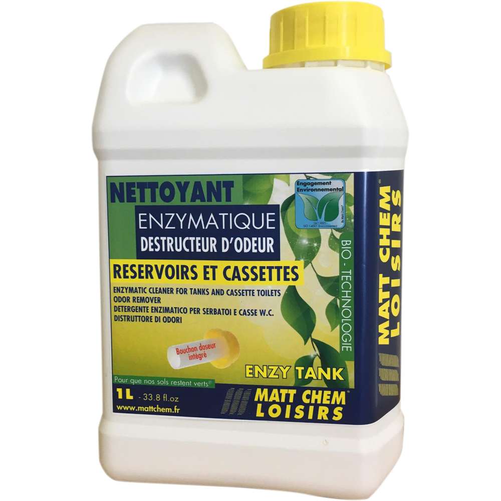 Nettoyant enzymatique pour cassettes et réservoirs d'eaux grises - Destructeur d'odeurs