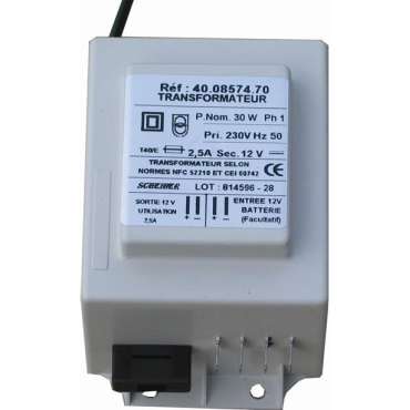 Transformateur redressé WR 8  + Secu. 80 W