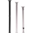 Pied de table télescopique 650/750 mm en aluminium articulation haute gris argent