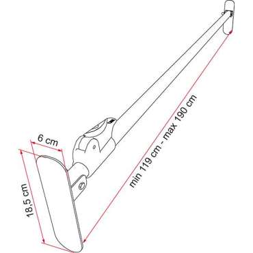 Barre de sécurité télescopique
