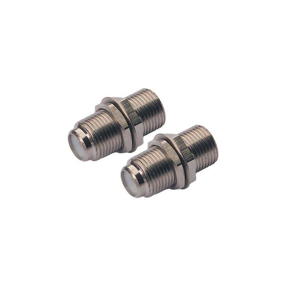 Adaptateur F/F coaxial TV satellite - lot de 2