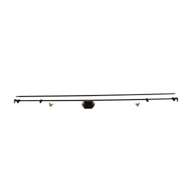 Serrure poussoir 3 points marron