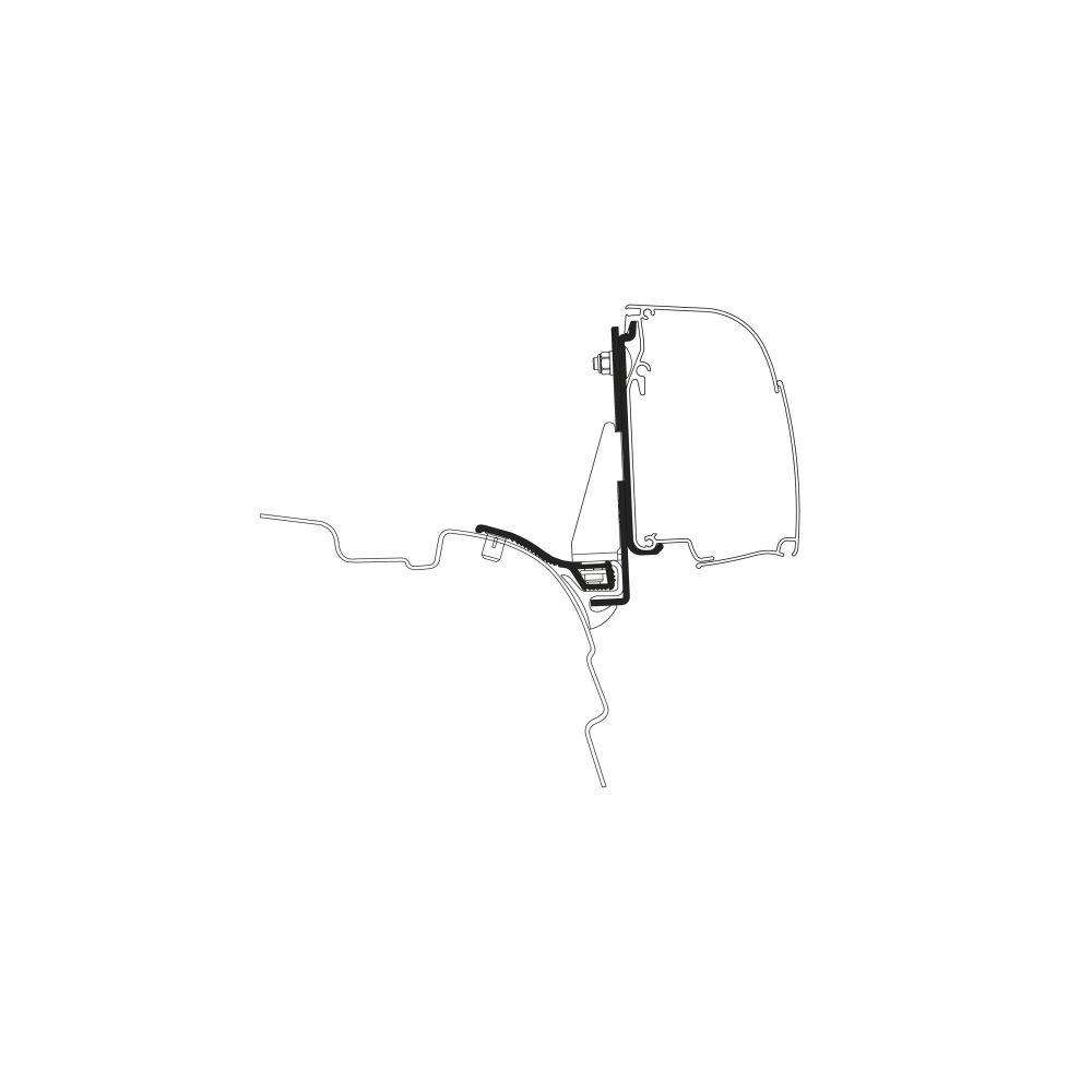 Adaptateur TO 4200 VW T5/T6 Minivan Multi Rail