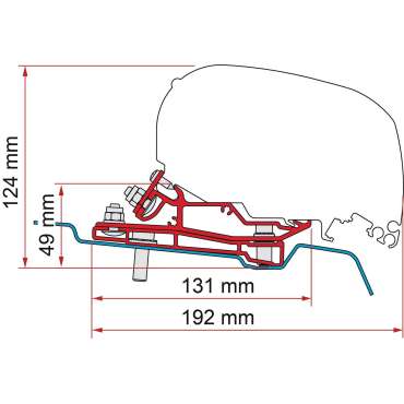 Adaptateur F80 Ford Transit L3 H3