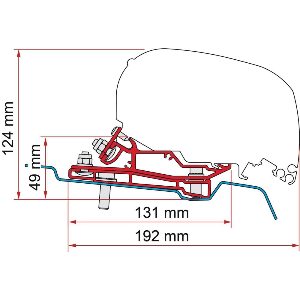 Adaptateur F80 Ford Transit L3 H3