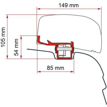 Kit adaptateur F40van VW T5 / T6