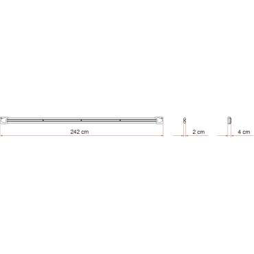 Fixing-Bar Carry-Bike 240cm