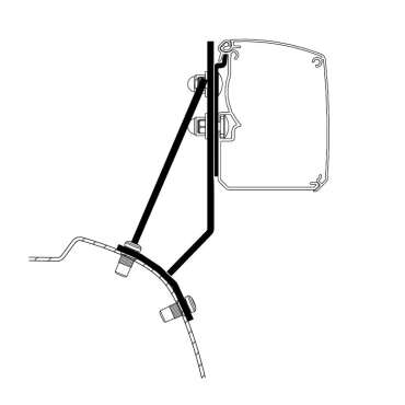 Adaptateur T 3200 pour fourgonnette compacte Ford Custom V710 (LHD)