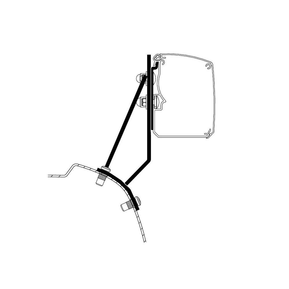 Adaptateur T 3200 pour fourgonnette compacte Ford Custom V710 (LHD)