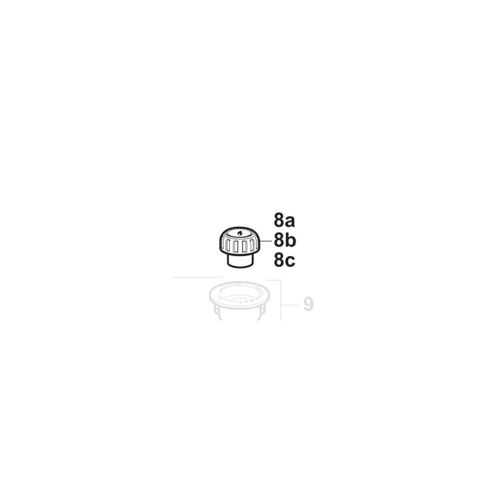 Bouton réglage S 3004/5004 chrome