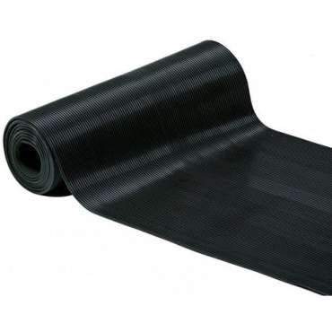 Tapis antidérapant strié noir 