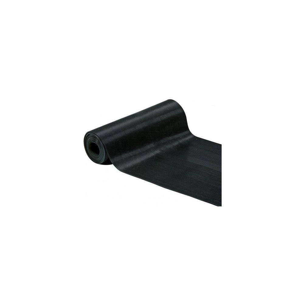 Tapis antidérapant strié noir 