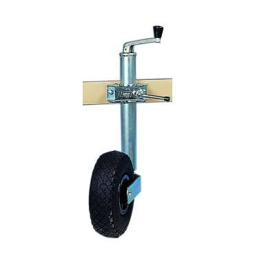 Roue jockey télescopique galet gonflable Ø 48 mm