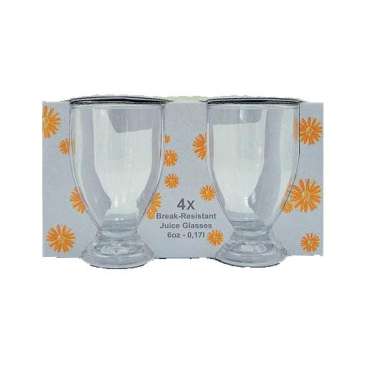 Verres à pied transparent - Lot de 4