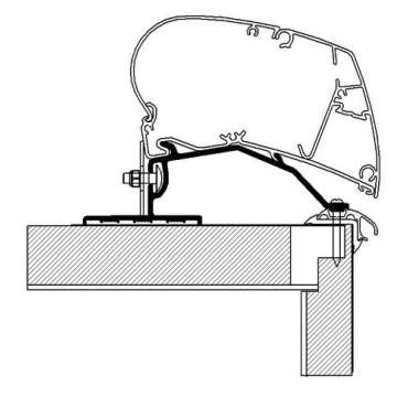 Adaptateur Caravan roof