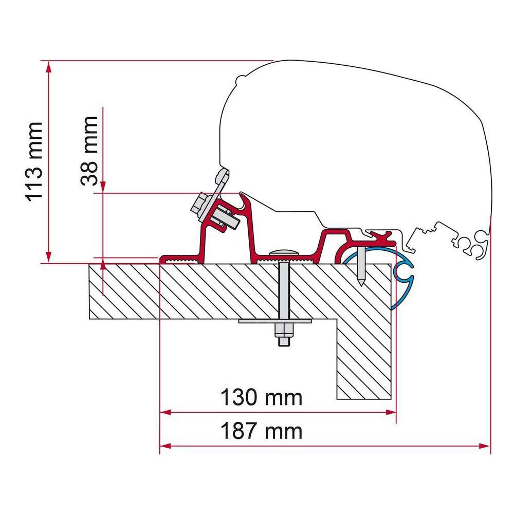 Adaptateur de toit pour caravane