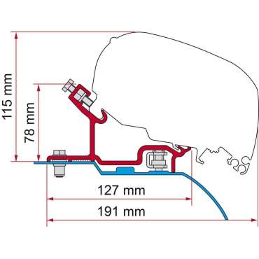 Kit adaptateur Fiat Ducato H3