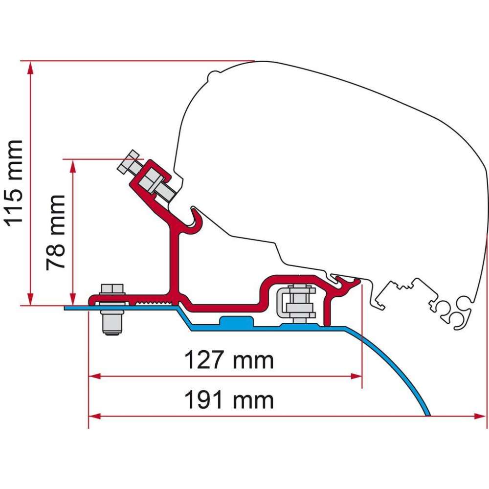 Kit adaptateur Fiat Ducato H3