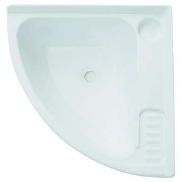 Lavabo d'angle blanc 400 x 400 mm