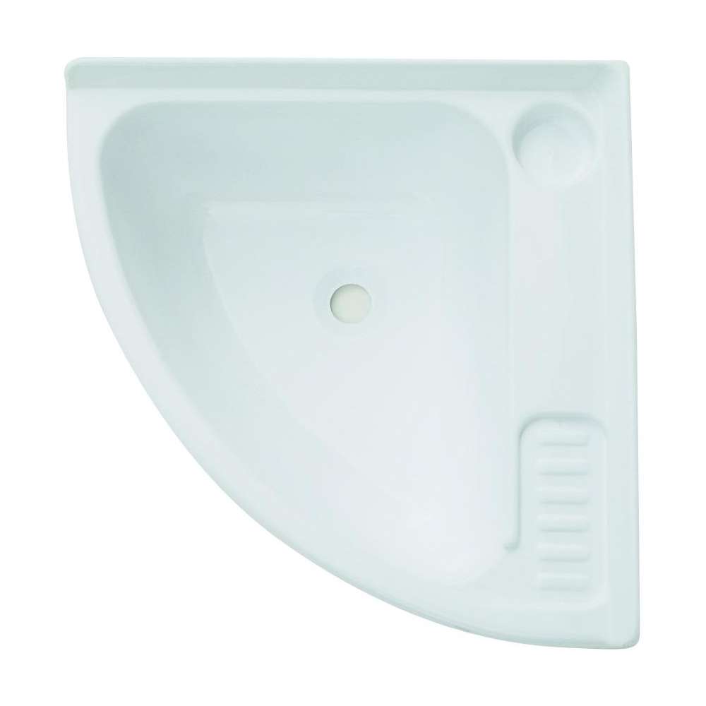 Lavabo d'angle blanc 400 x 400 mm