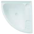 Lavabo d'angle blanc 400 x 400 mm