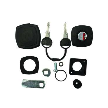 Serrure de coffre avec cache