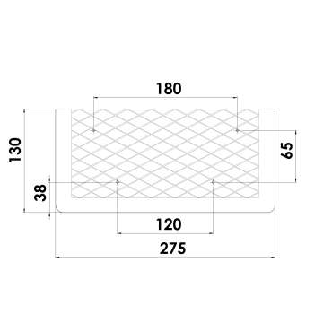 Poche de rangement avec filet élastique