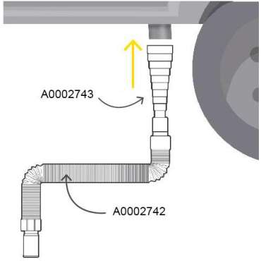 Adaptateur tuyau eaux usées