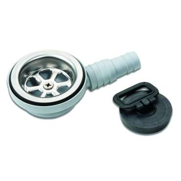 Bonde pour évier inox