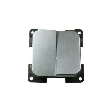 Interrupteur double - Argenté