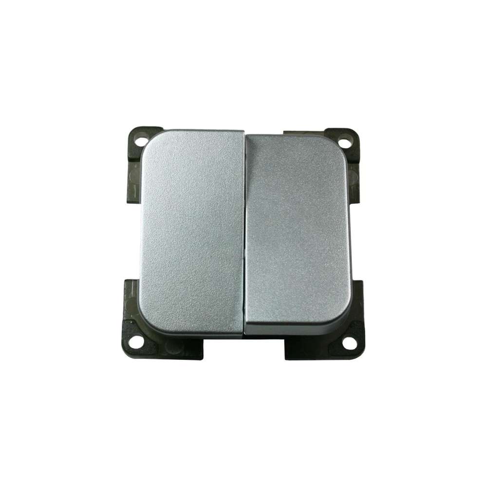 Interrupteur double - Argenté