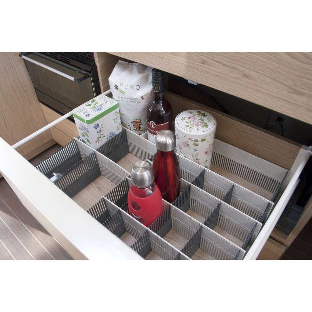 Organiseur de tiroir PURE LIGHT MAXXI – Lot de 8 séparateurs