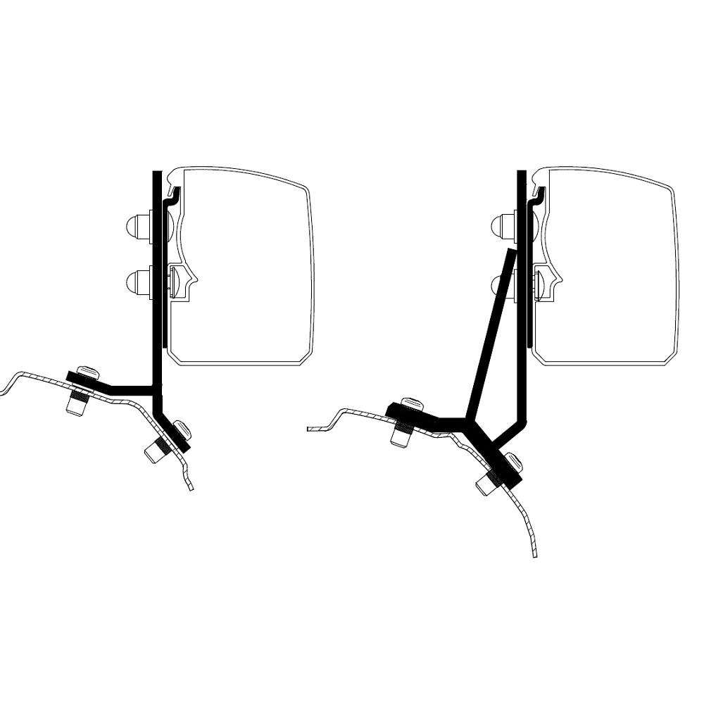 Adaptateur TO 3200 - Ford Transit / Tourneo Custom Minivan Fixé