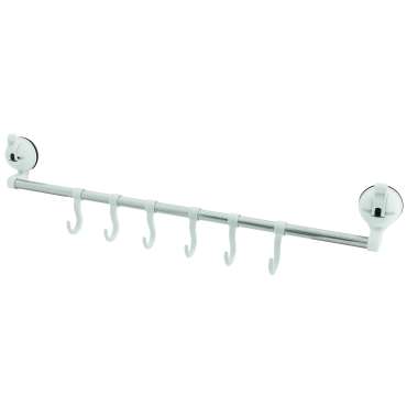 Barre à ventouses + 6 crochets