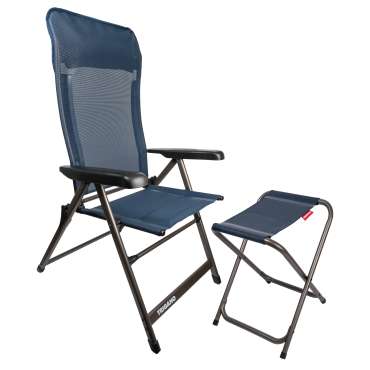 Tabourets pliants bleu foncé - Lot de 2