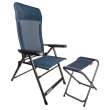 Tabourets pliants bleu foncé - Lot de 2