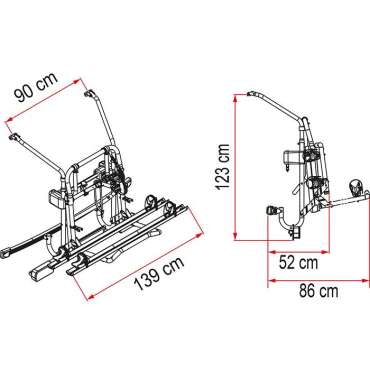 Porte-vélos Mercedes V Class Lift E-Bike