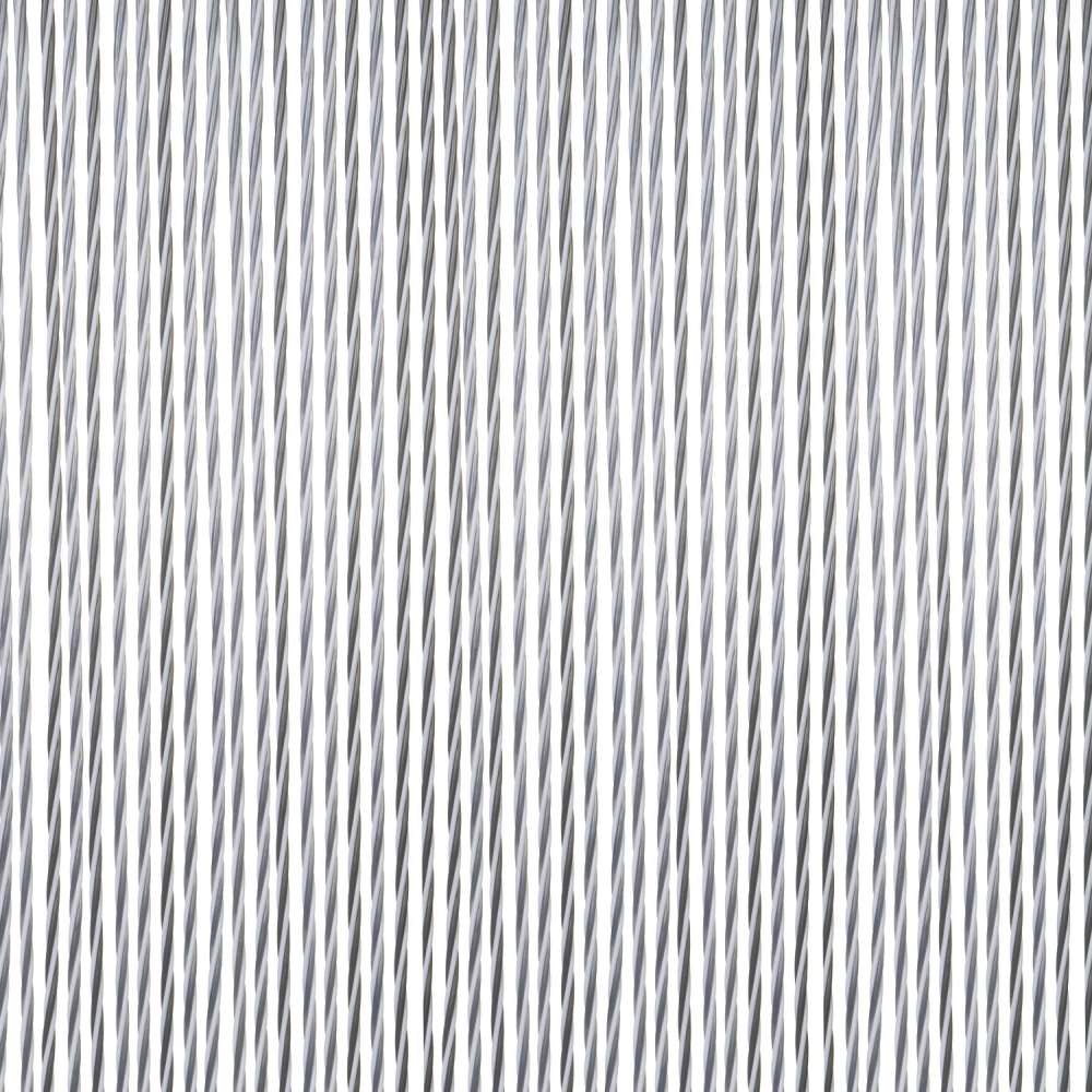Rideau de porte String blanc/gris 60x190 cm