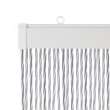 Rideau de porte String blanc/gris 60x190 cm