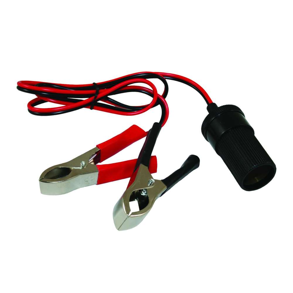 Prise 12 V avec pinces de batterie