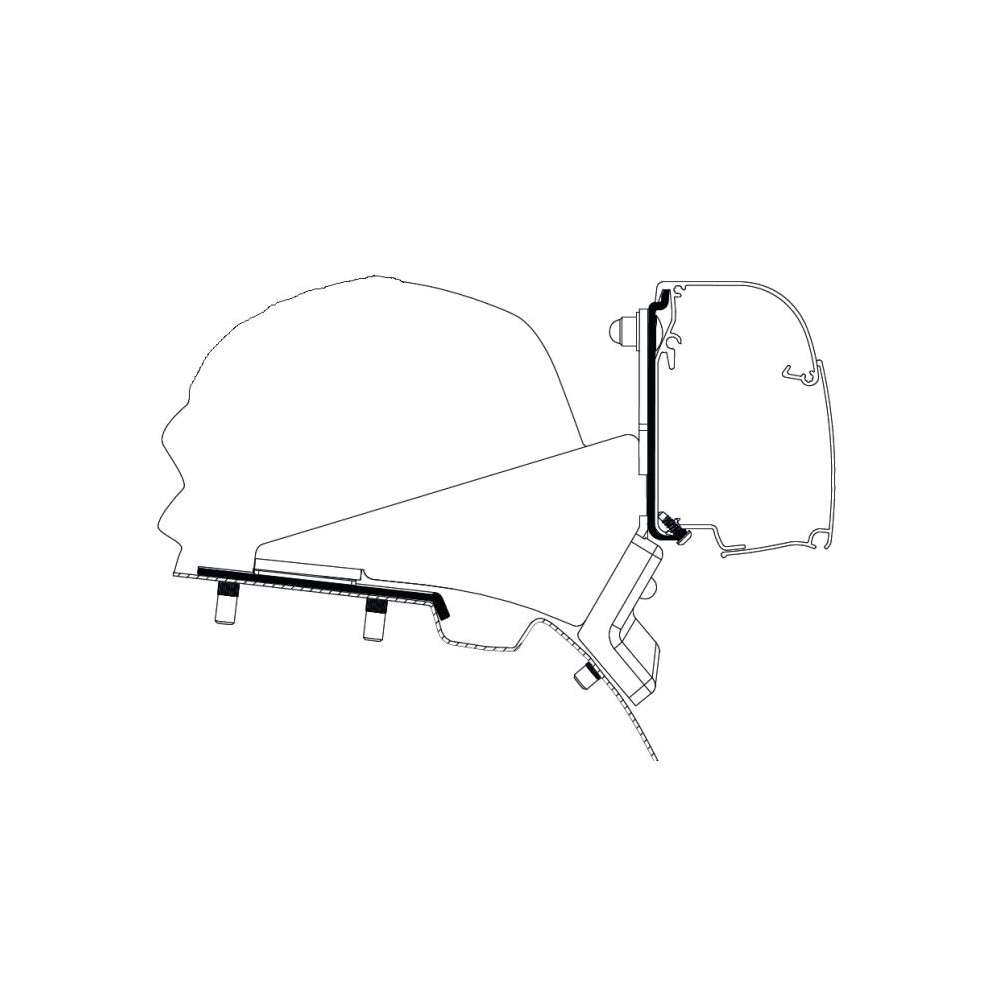 Adaptateur TO 4200 Mercedes Benz Vito / V-Class Lift roof - no rail